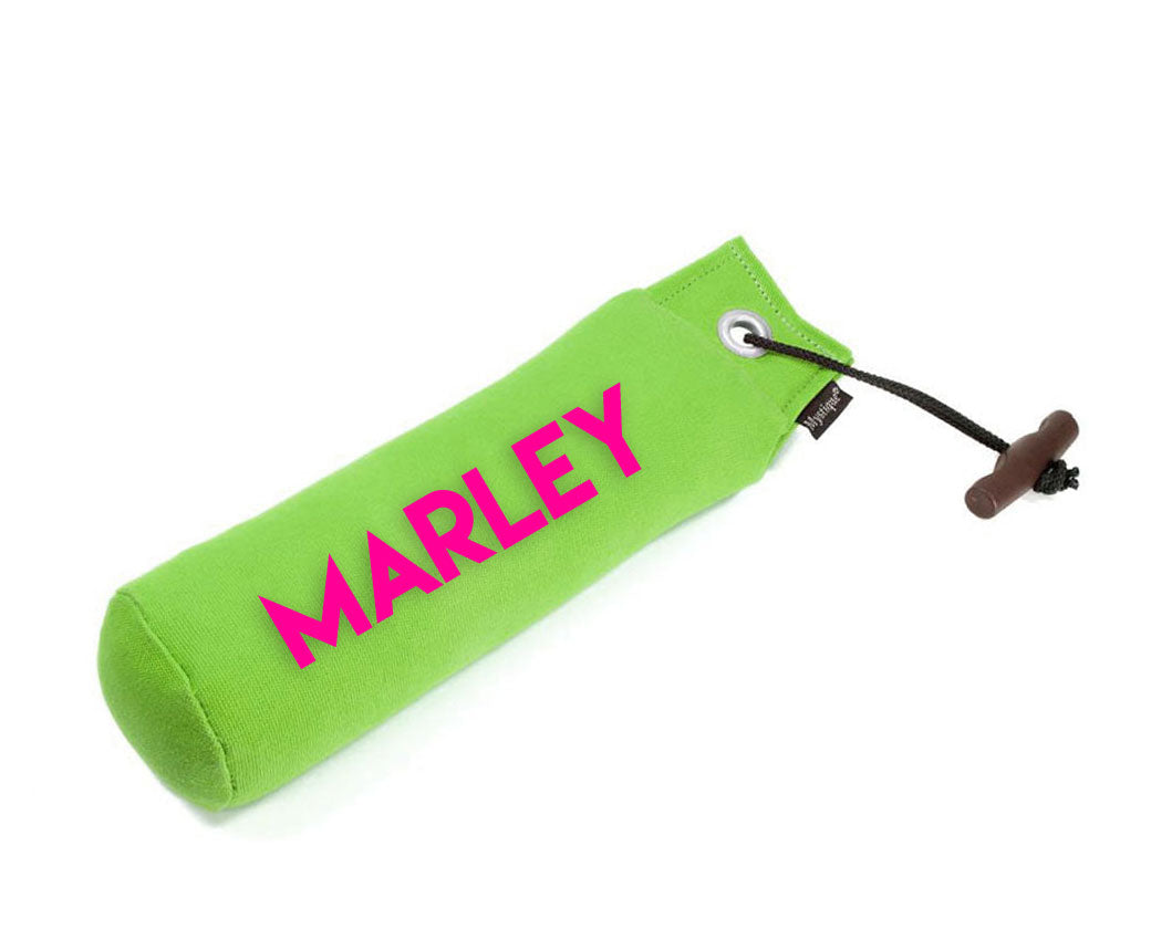 Personalisierter Mystique® Standard Dummy neongrün 250g / 500g